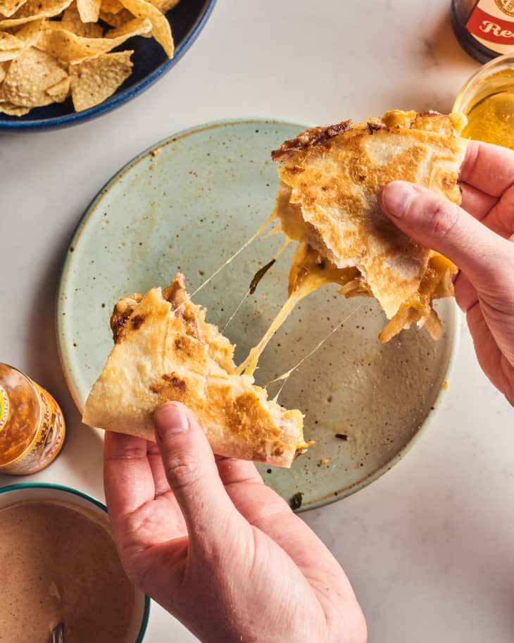 Cheesy Potato Quesadillas with Chipotle Mayo Recipe The Kitchn