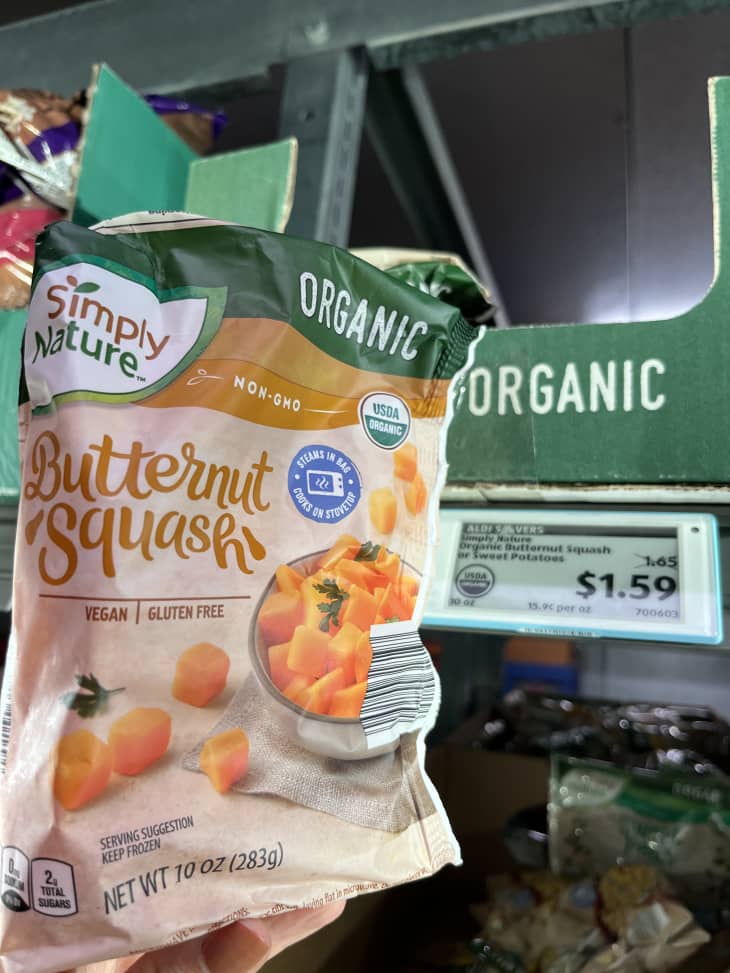 Aldi Simply Nature Frozen Butternut Squash Cubes The Kitchn