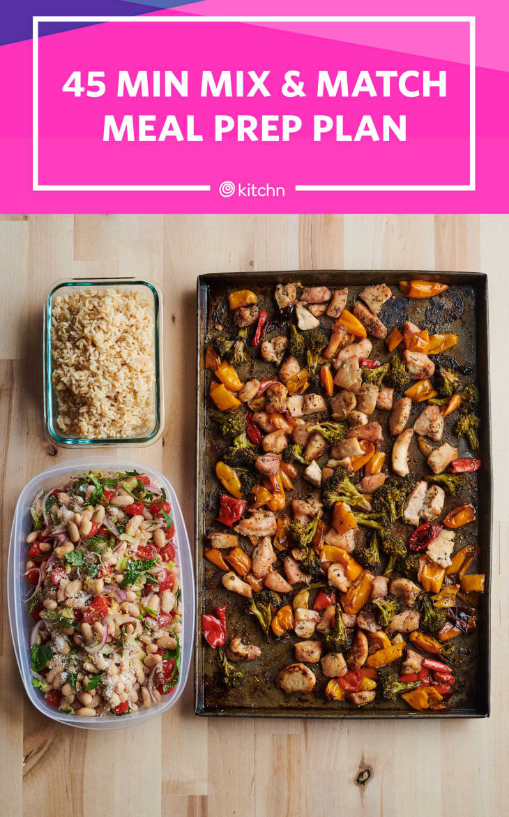 Easy 45 Minute Meal Prep for Simple MixandMatch Meals The Kitchn