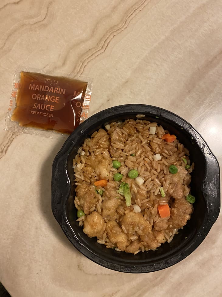 Trader Joes New MandarinStyle Orange Chicken Bowl Review The Kitchn