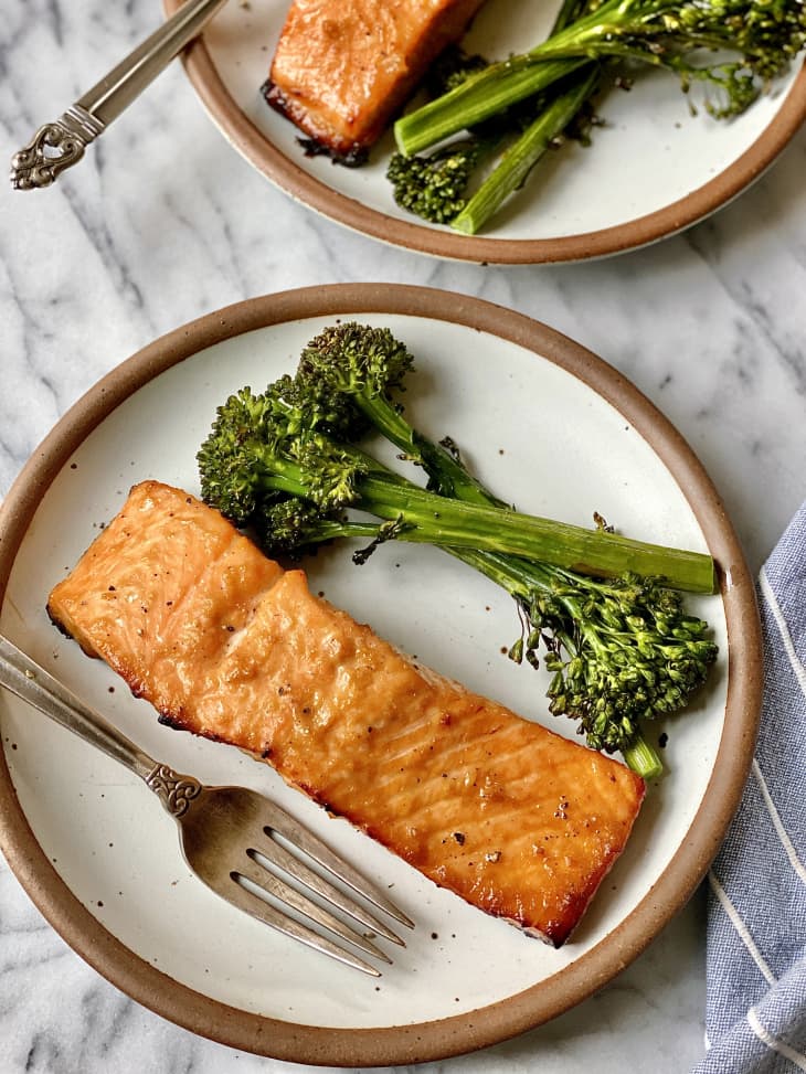 Air Fryer Miso-Ginger Salmon Recipe | The Kitchn