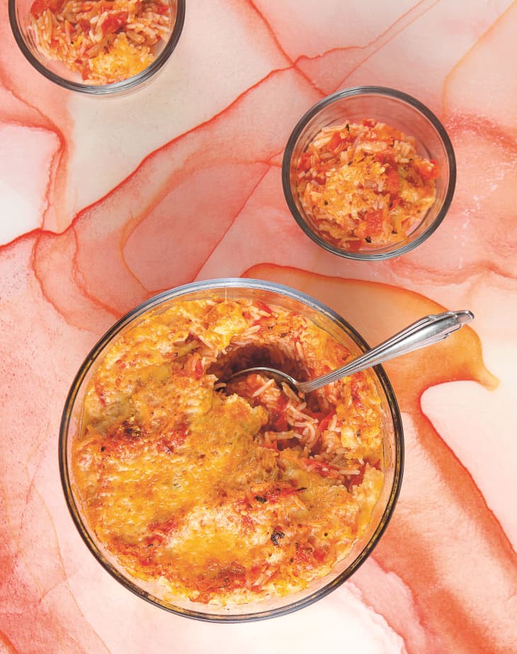 Indianish Tomato Rice with Crispy Cheddar Kitchn