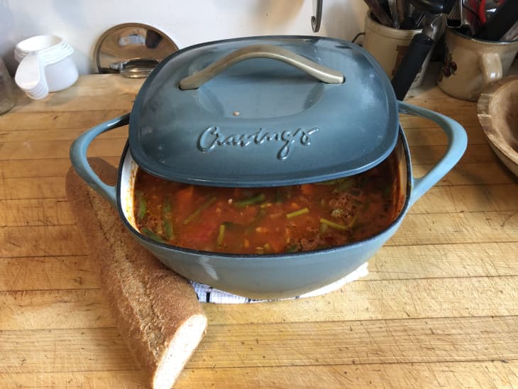 Cravings by chrissy teigen 5qt cast iron dutch hotsell oven with lid