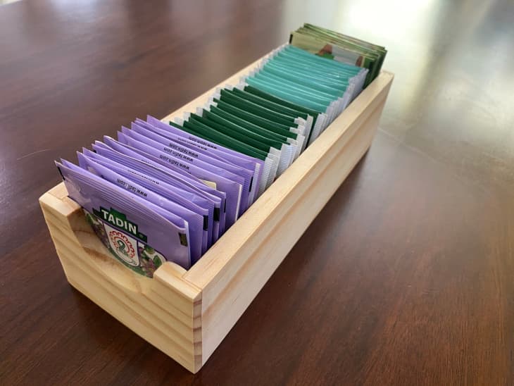tea bag storage drawers