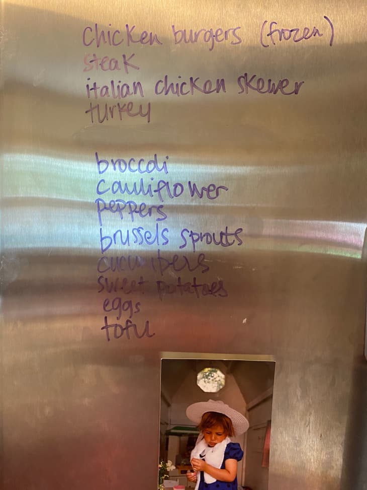 Use a DryErase Marker on Refrigerator Doors and Inside on the Walls