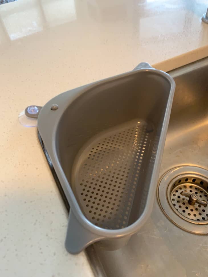 Use a Sponge Basket as a Sink Strainer - Hack | The Kitchn