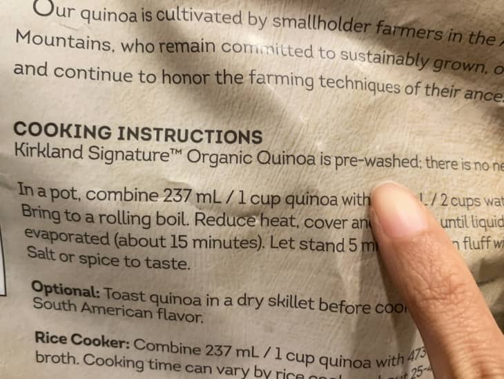 Kirkland's PreWashed Quinoa Is the Secret to Easy Meal Prep The Kitchn