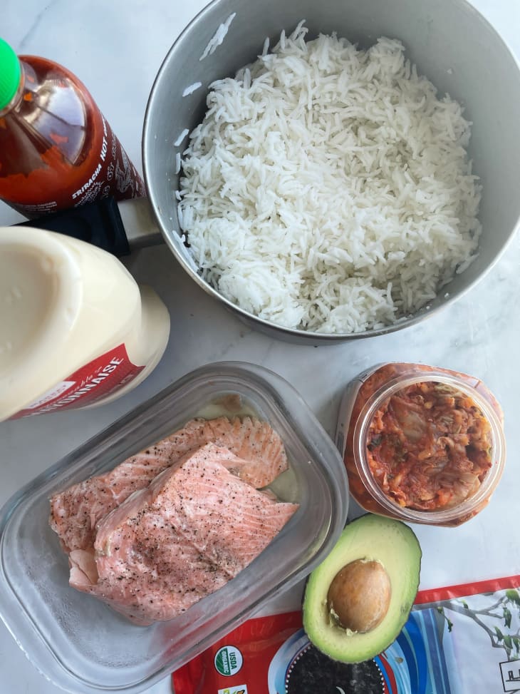 I Tried the Leftover Salmon Rice Bowl All Over Tiktok and It’s My New