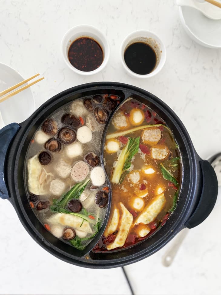 TwoSided Divided Hot Pot Amazon Review The Kitchn