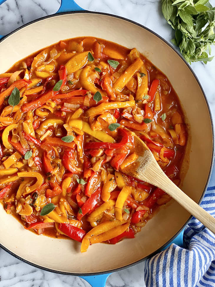 Peperonata Recipe (Stewed Bell Peppers) Kitchn