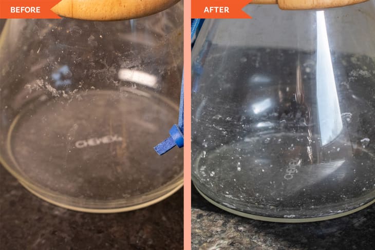 I Tried Cleaning My Coffee-Stained Carafe with a Salt and Ice Trick ...