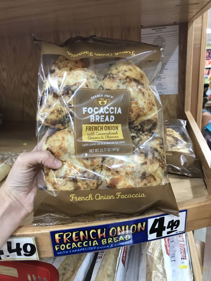 Trader Joe's French Onion Focaccia Bread Review The Kitchn