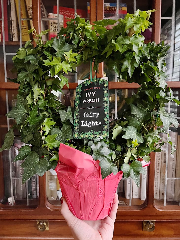 Trader Joe's Ivy Wreath with String Lights Review The Kitchn