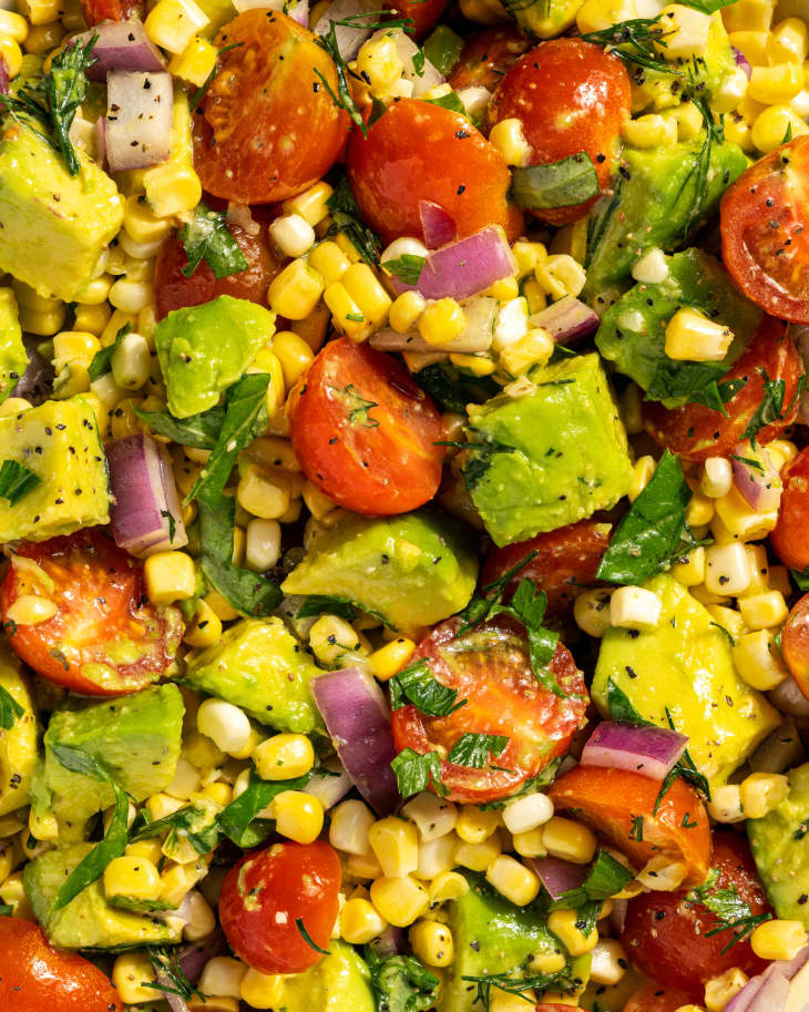 Avocado Corn Salad Recipe (with Raw Corn) The Kitchn