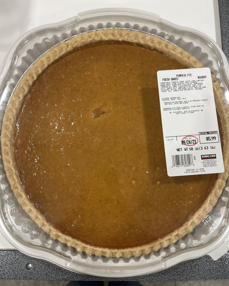 Costco Pumpkin Pie Thanksgiving Review The Kitchn