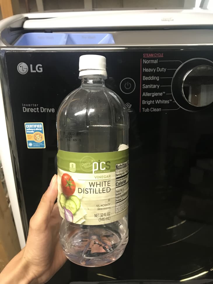 Lg tub outlet clean vinegar