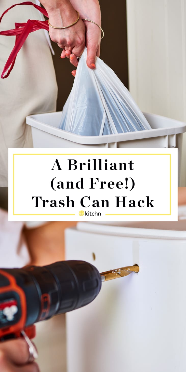 Trash Can Hole Vacuum Hack Hole Trick Kitchn
