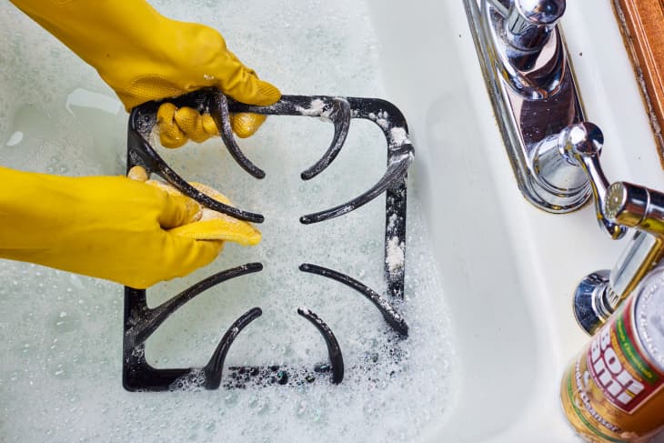 Best Way to Clean Enameled Stove Grates | The Kitchn