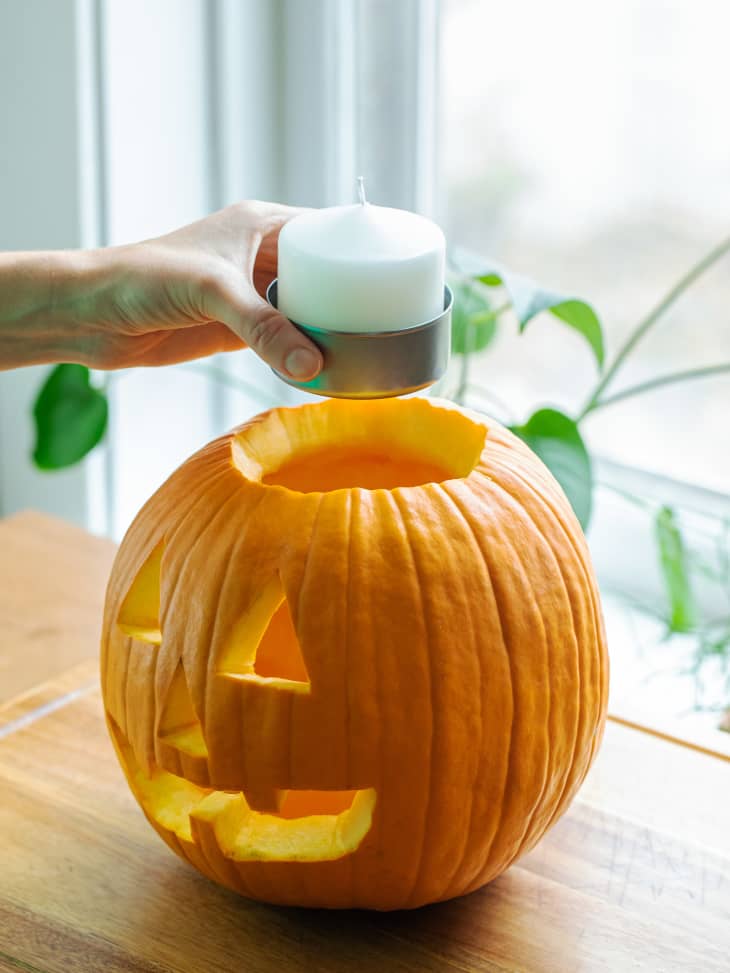 Use an Empty Tuna Can in a Jacko'Lantern! The Kitchn