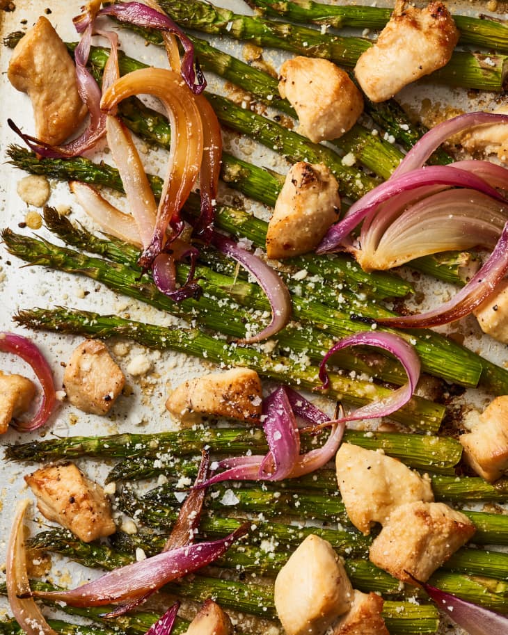 Garlic Parmesan Chicken with Roasted Vegetables The Kitchn