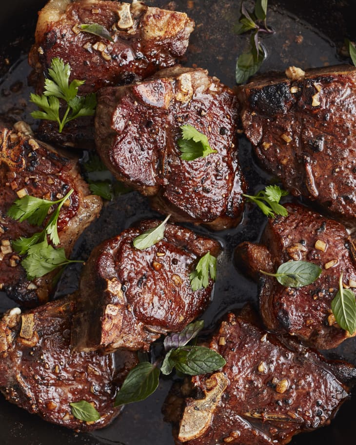 20Minute Garlic Butter Lamb Chops Kitchn