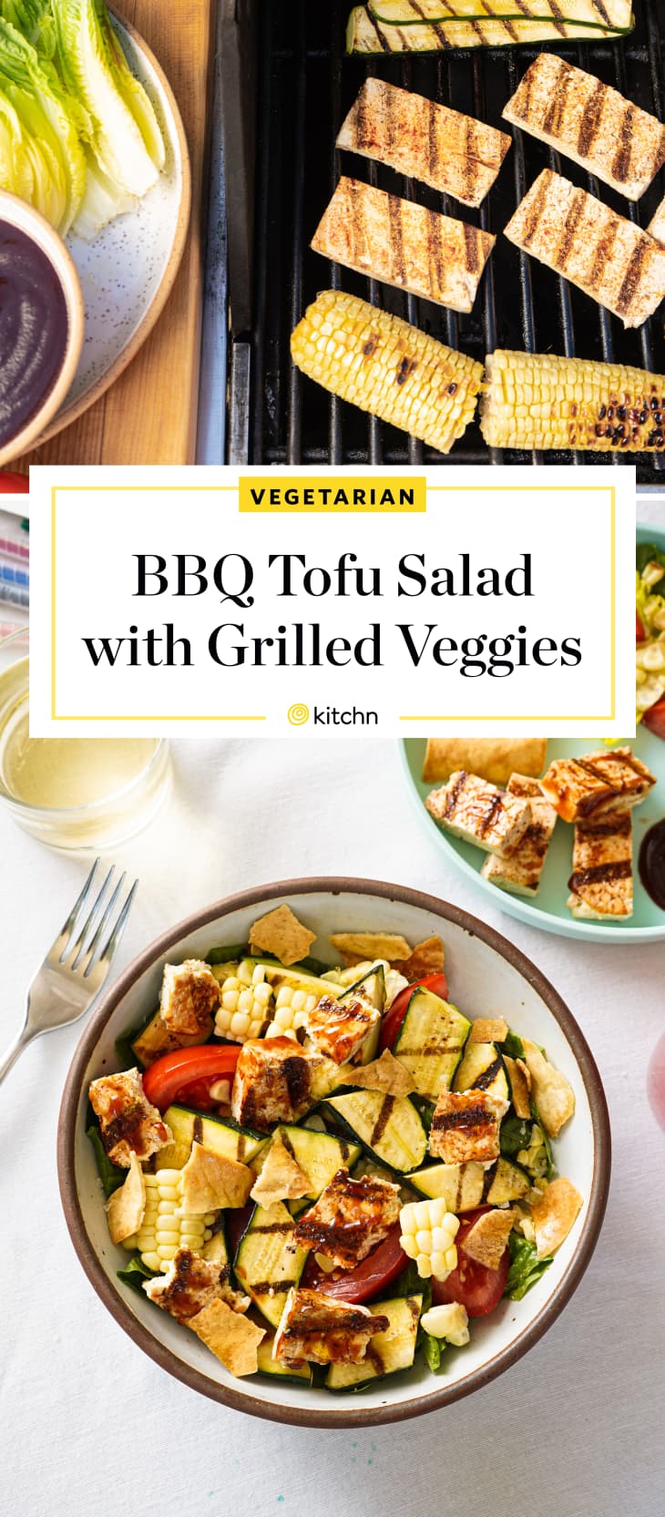 BBQ Tofu Salad with Grilled Vegetables | The Kitchn