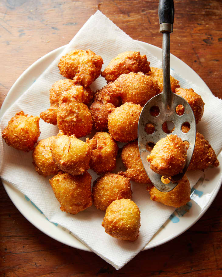 Southern Hush Puppies Recipe (Golden and Fried) | The Kitchn