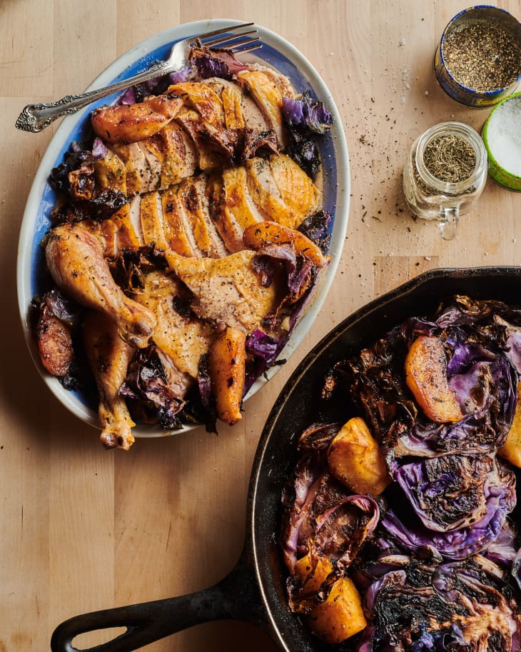 SkilletRoasted Chicken with Apples and Cabbage The Kitchn