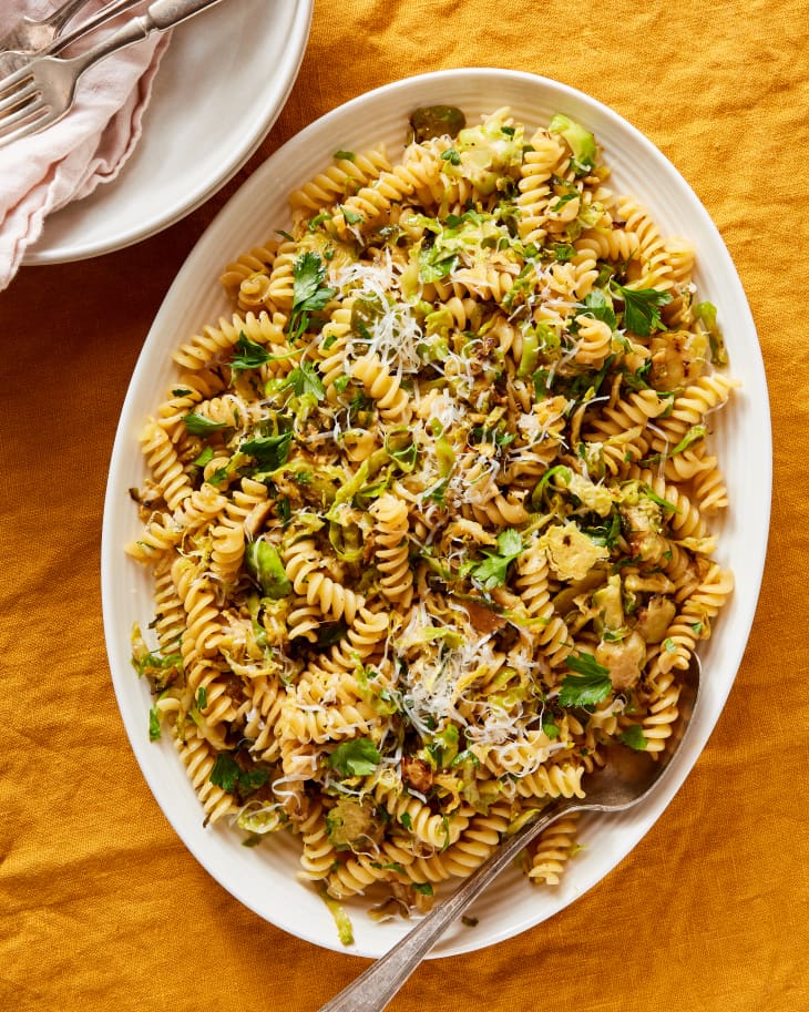 Lemony Brussels Sprouts Pasta Kitchn