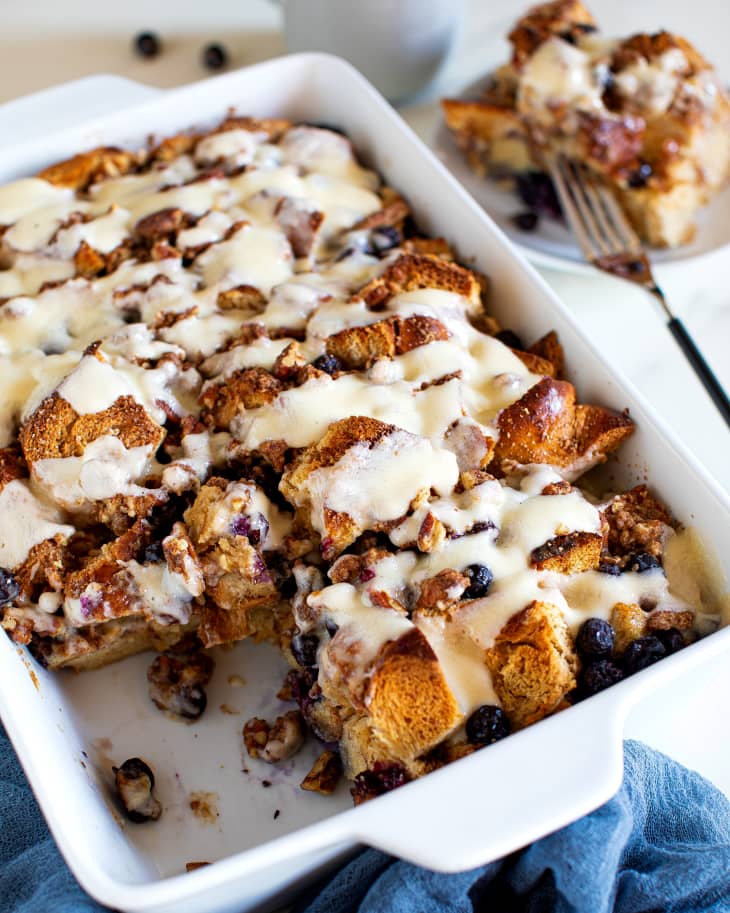 Overnight Blueberry Cheesecake French Toast Casserole Kitchn