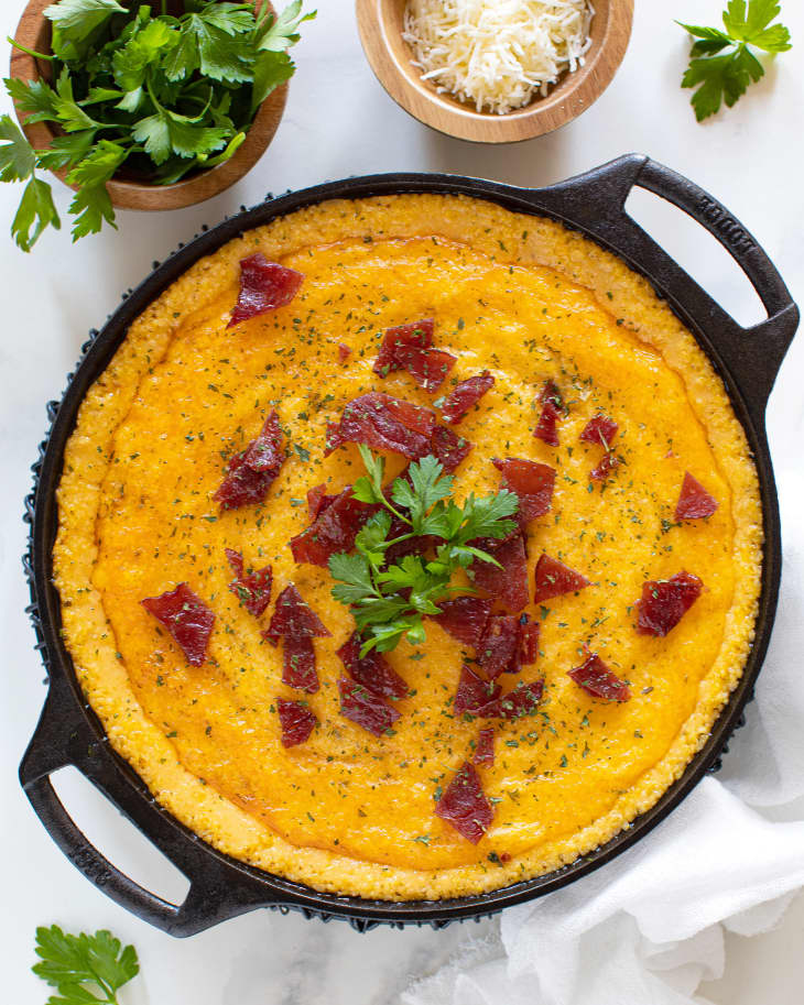 Cheesy Baked Grits with Bacon Kitchn