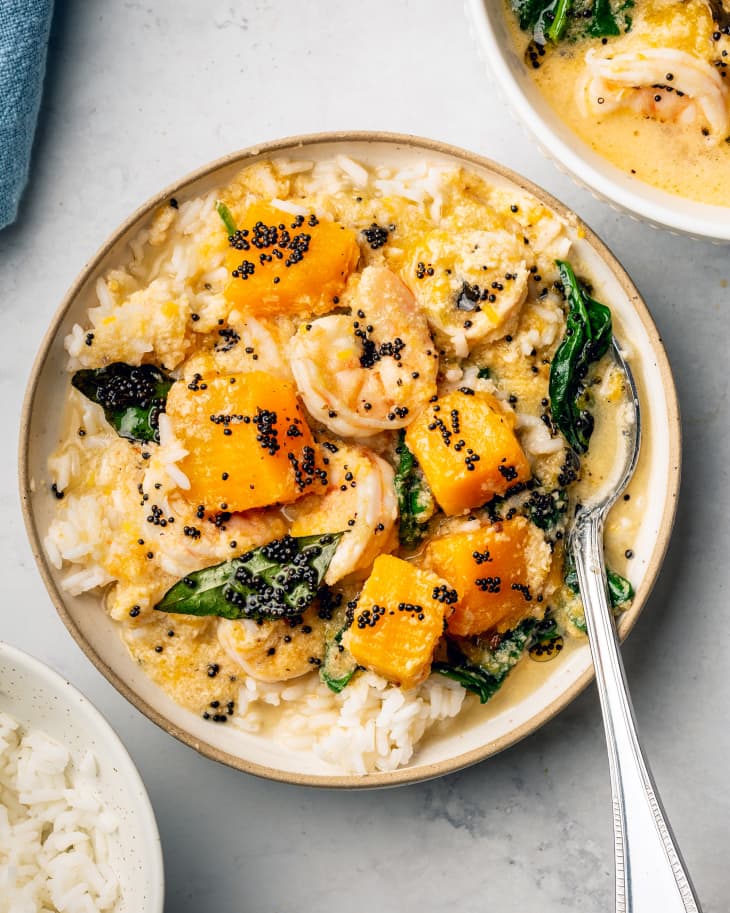 Coconut Shrimp Curry with Butternut Squash and Spinach | The Kitchn
