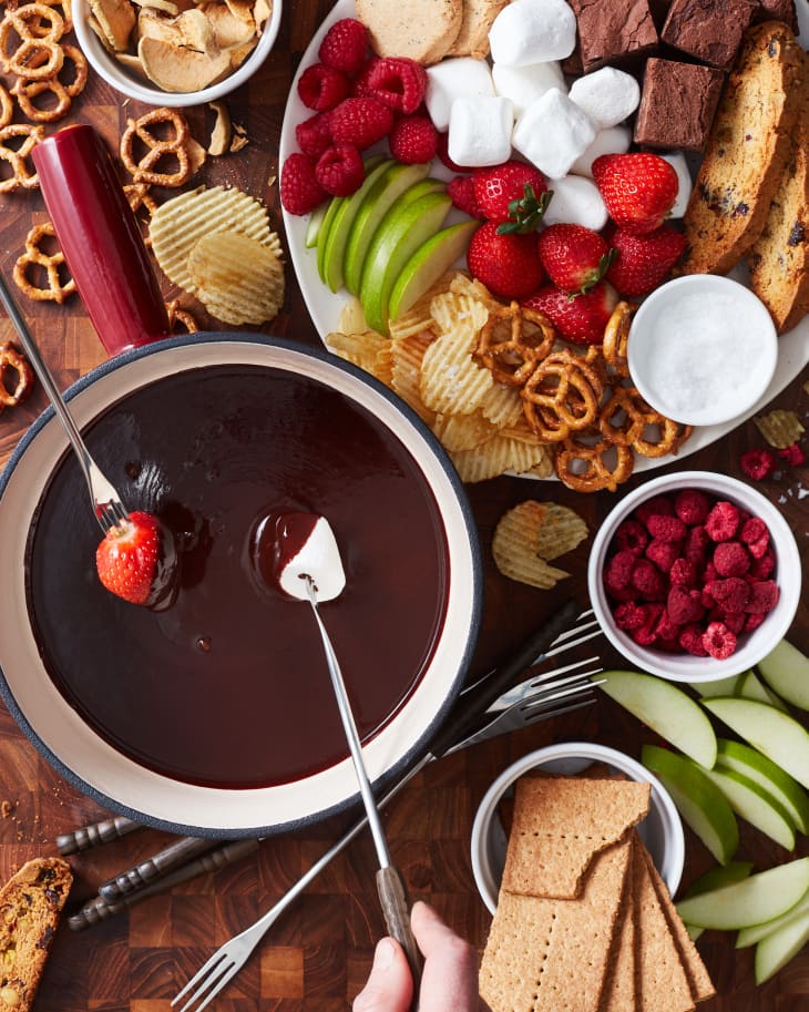 How to Make Easy Chocolate Fondue Kitchn