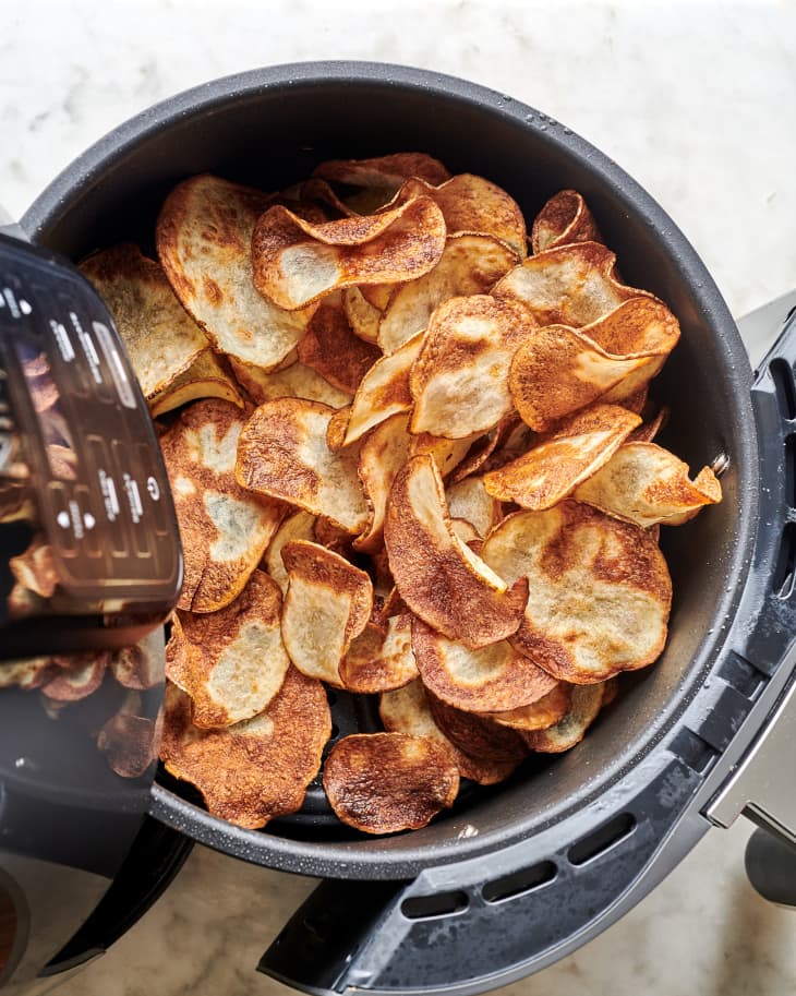 Crispy Air Fryer Potato Chips Recipe The Kitchn 