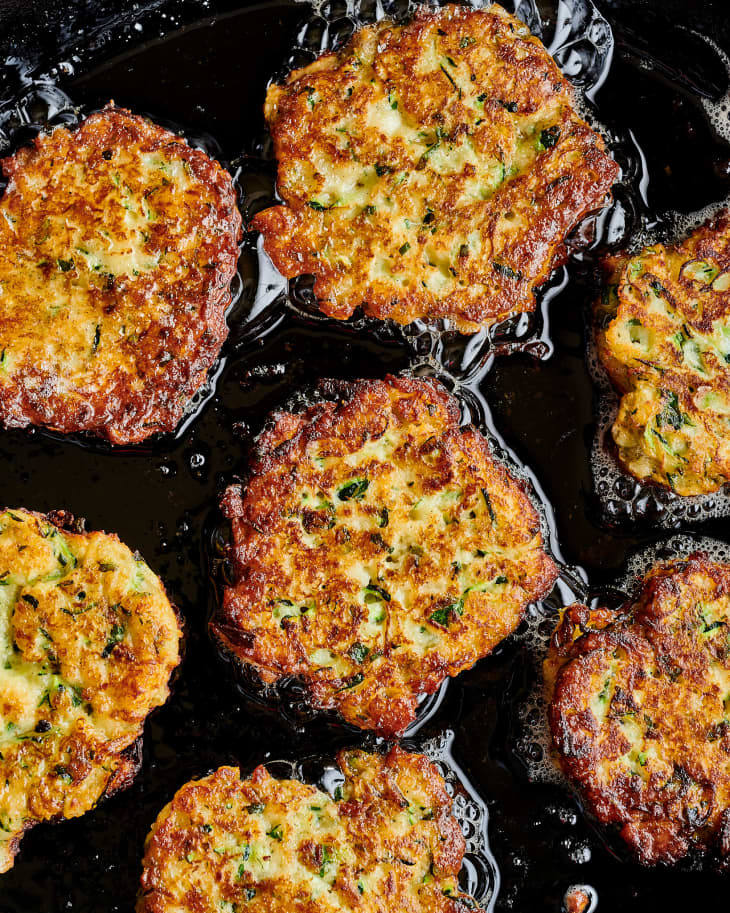 Panko Parmesan Zucchini Fritters Recipe The Kitchn
