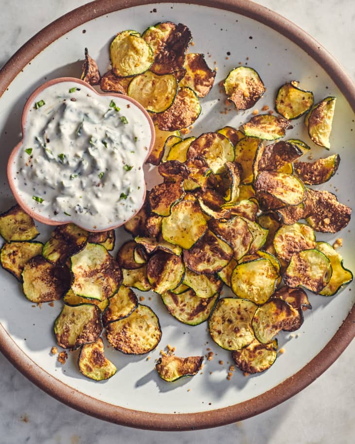 Air Fryer Zucchini Chips Recipe (No Breading) Kitchn