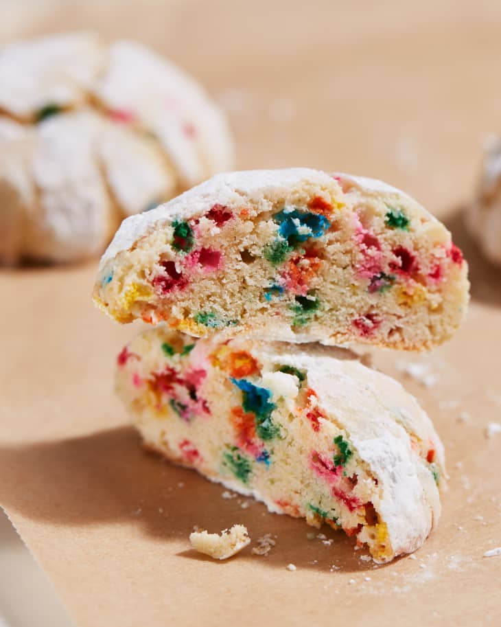 Birthday Cake Sprinkle Crinkles Recipe | The Kitchn