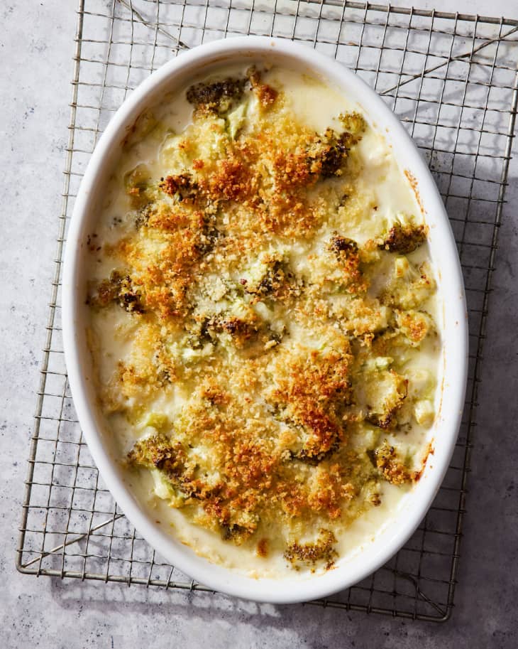 Broccoli au Gratin Recipe (with Cheddar and Parmesan) | The Kitchn