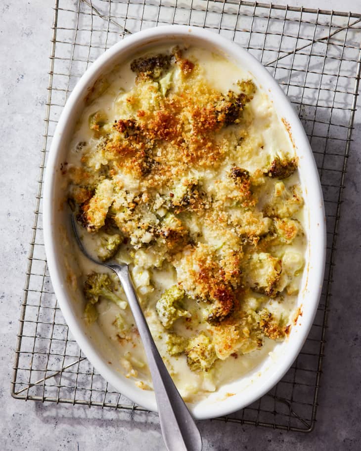 Broccoli au Gratin Recipe (with Cheddar and Parmesan) | Kitchn