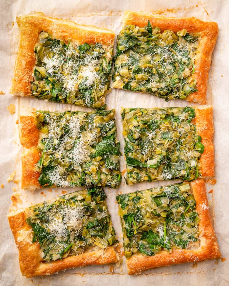 Caramelized Leek, Spinach, and Goat Cheese Tart Recipe | Kitchn