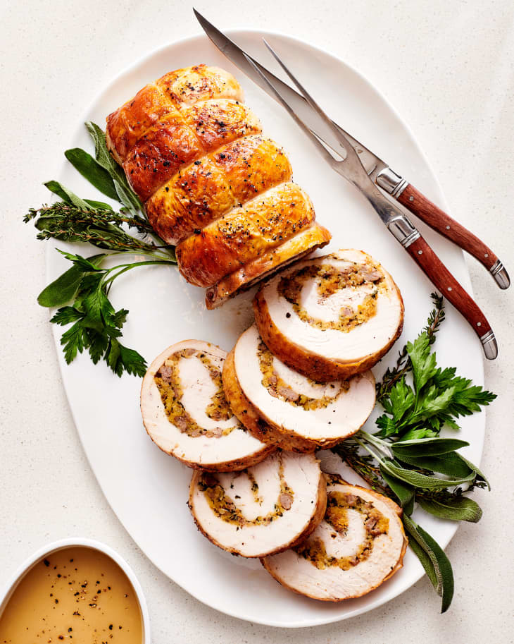 Turkey Roulade Recipe (With Stuffing) | Kitchn