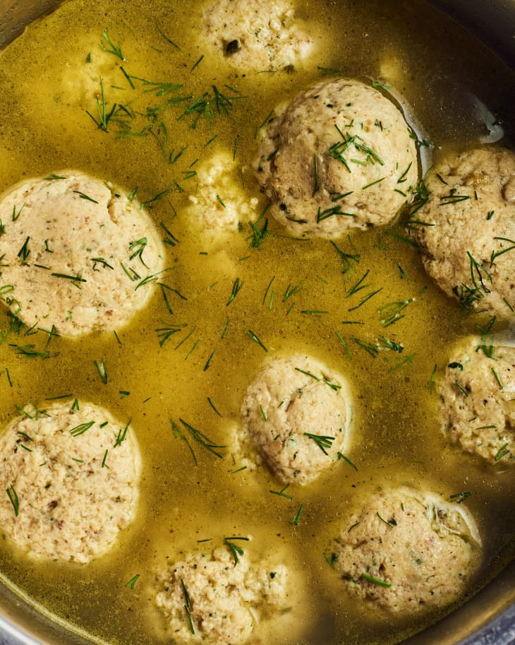 Paula Shoyer s Instant Pot Chicken Soup with Herbed Matzo Balls Recipe The Kitchn