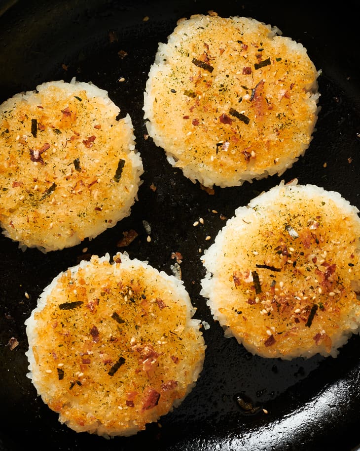 Grilled Rice Cakes with Furikake Recipe The Kitchn
