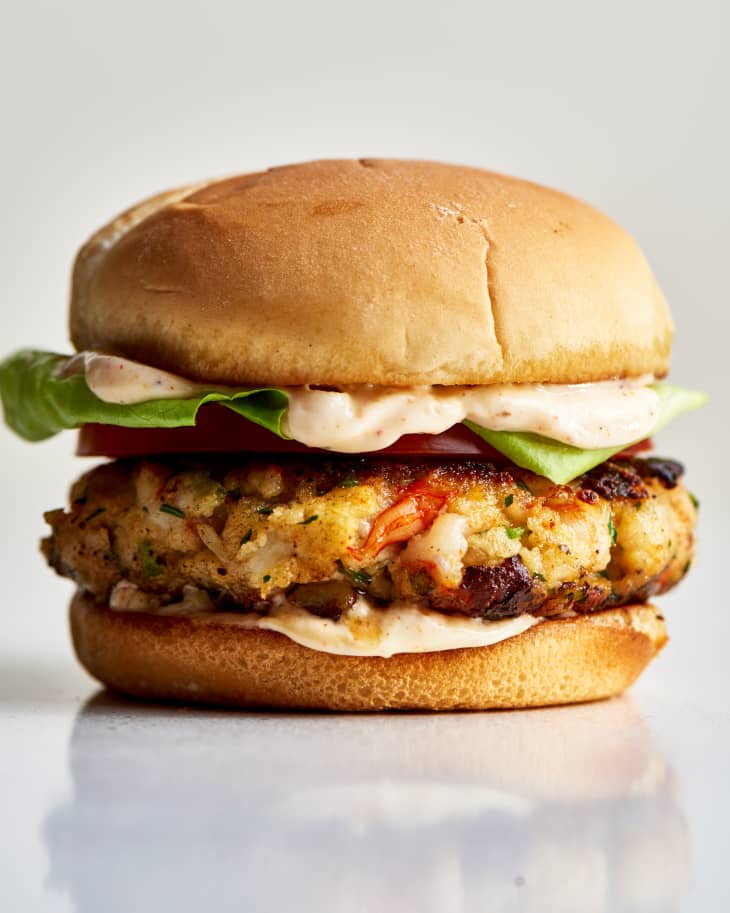Shrimp Burger Recipe with Creole Spices Kitchn