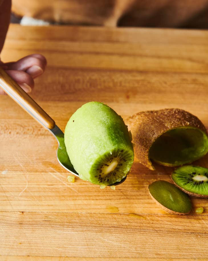 How to Peel Kiwis — a StepbyStep Guide The Kitchn