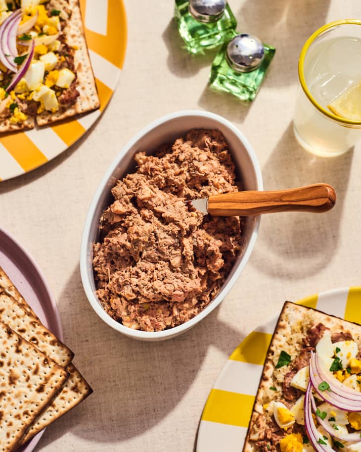 Matzo Sandwiches with Chopped Liver, Onions, and Egg Recipe The Kitchn