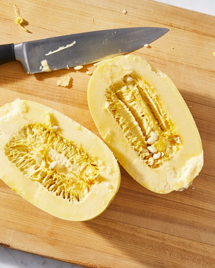 How to Cut Spaghetti Squash (Easy StepbyStep Guide) The Kitchn