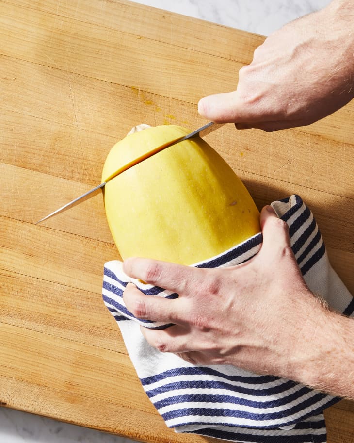 How to Cut Spaghetti Squash (Easy StepbyStep Guide) The Kitchn