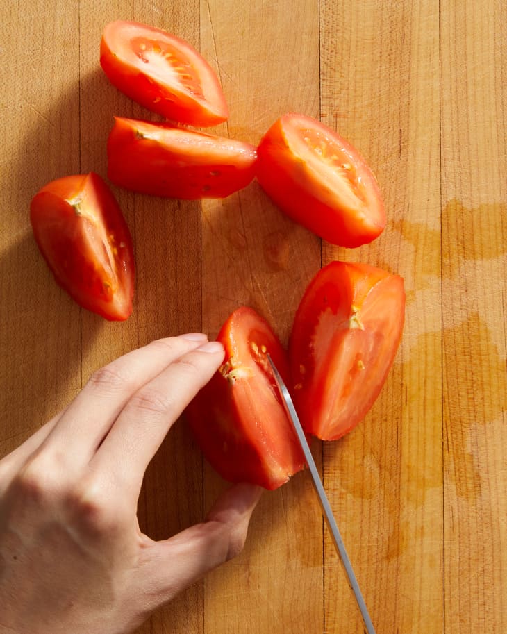 How to Cut a Tomato StepbyStep Guide The Kitchn