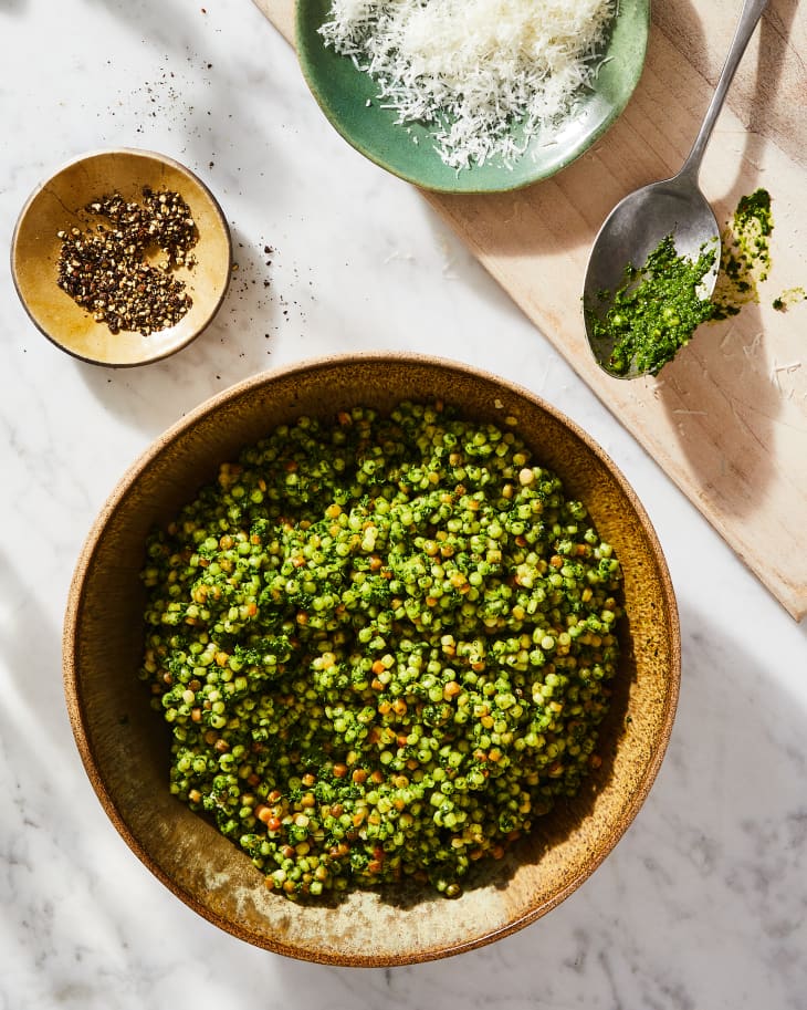 Fregola with Kale Pesto Recipe Kitchn